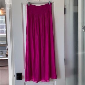 BEAUTIFUL magenta Lilly maxi skirt